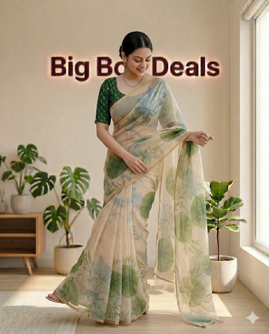 Women Printed Cotton Saree