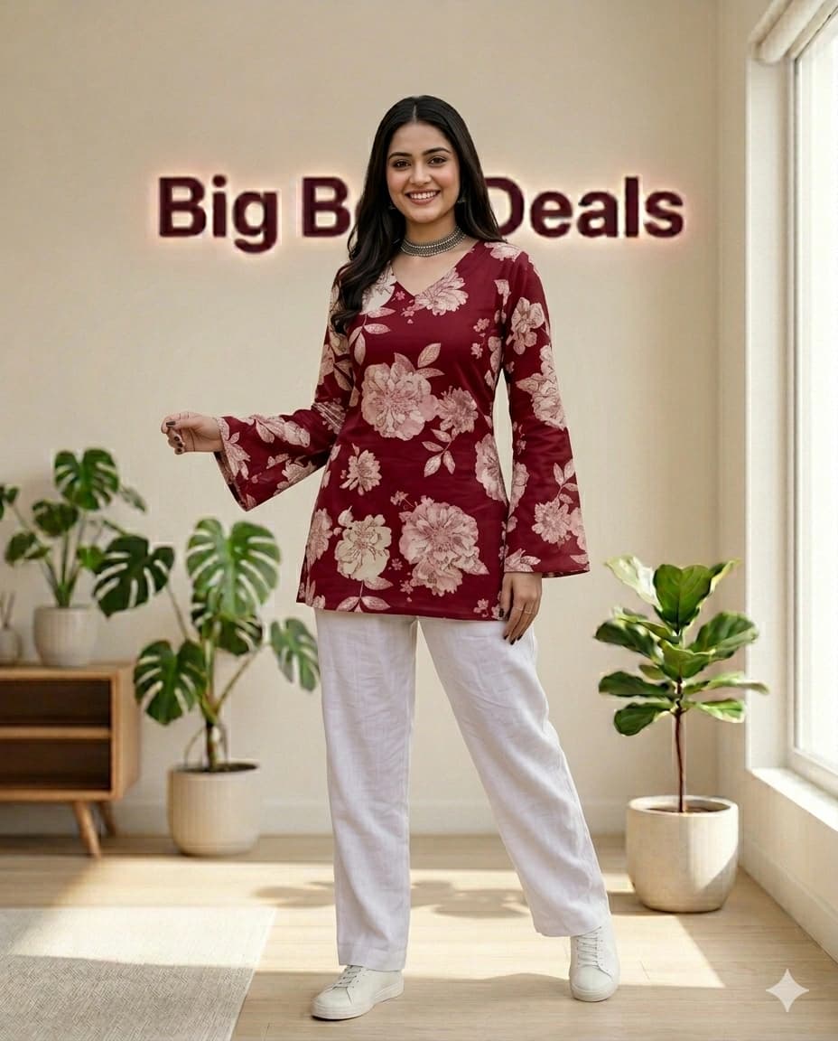 Floral Printed Women Kurti
